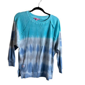 Simply Southern TIE DYE WAFFLE CREW - WAVES Size:M